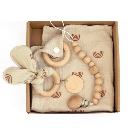 Baby Teething Toys Gift Set – Soothing, Stylish & Perfect for Newborns