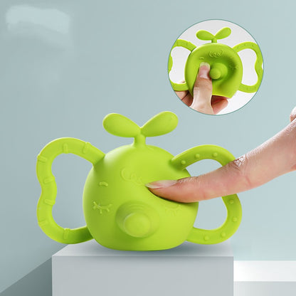 Baby Elephant Silicone Teether & Rattle – Soothing, Safe & Adorable for Little Chewers