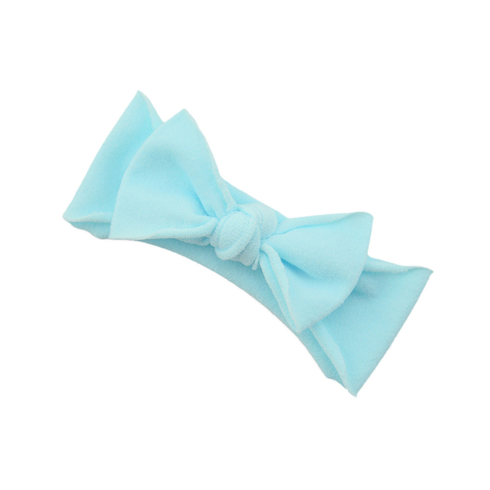 Baby Knotted Bow Headband (Solid Colour)