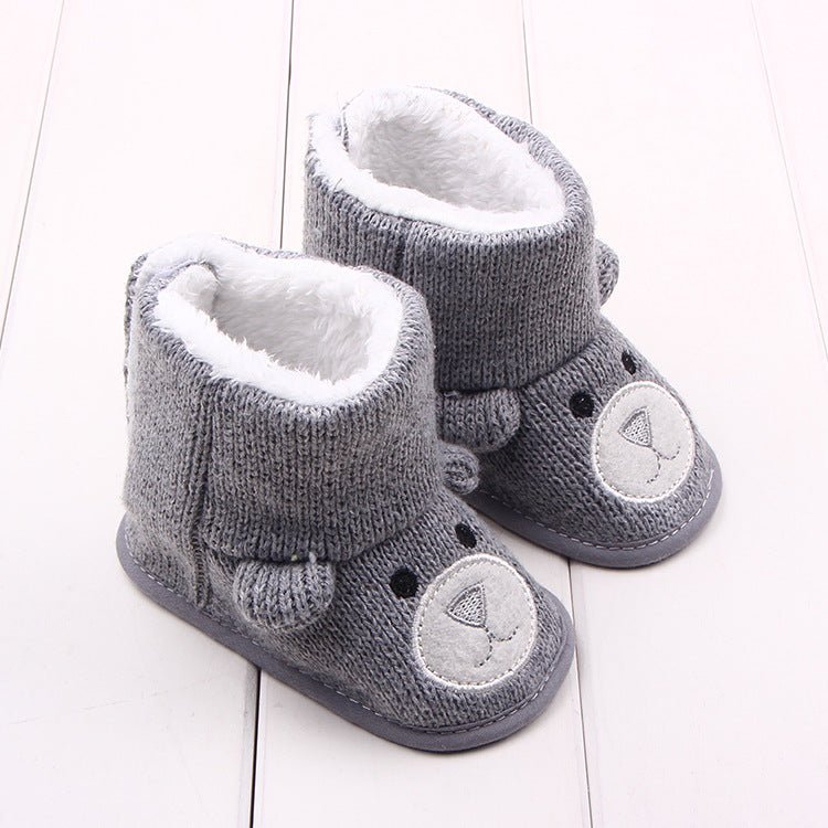 Cozy Bear Baby Booties