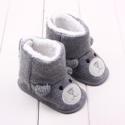 Cozy Bear Baby Booties