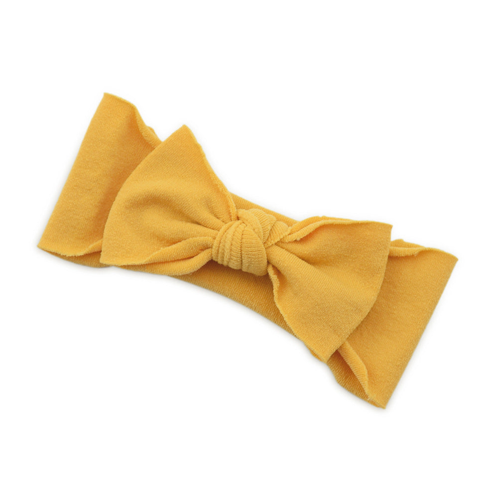 Baby Knotted Bow Headband (Solid Colour)