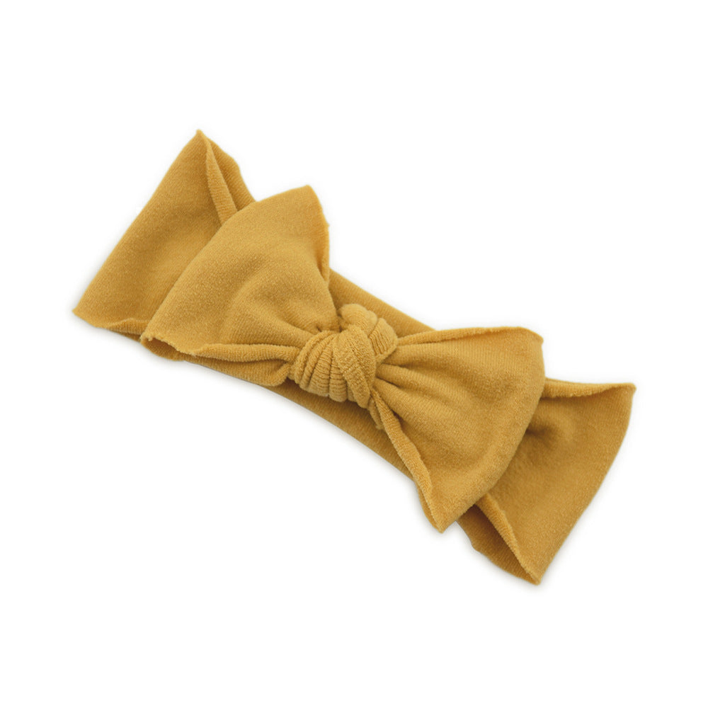 Baby Knotted Bow Headband (Solid Colour)