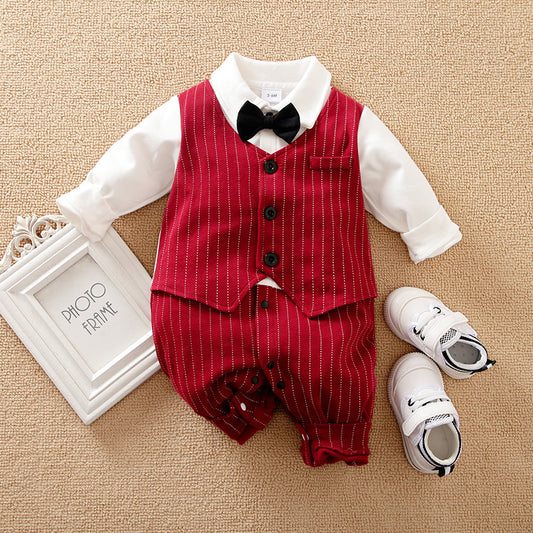 Baby Autumn Gentleman Romper