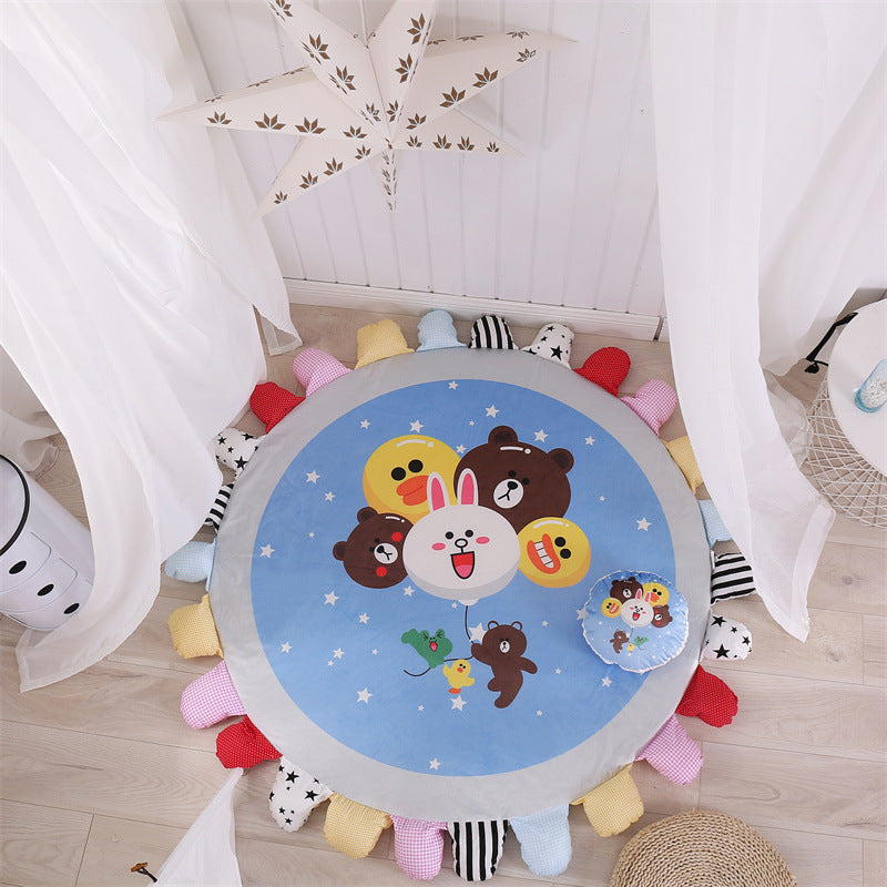 Cartoon Crawling Pad Household Bedroom Bed Pad Baby Can Be Disassembled And Washed