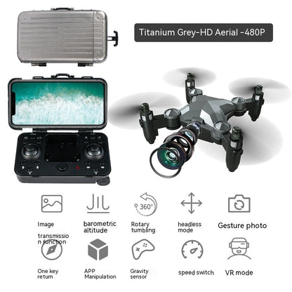 Mini Suitcase Drone – Portable Foldable RC Drone With HD Aerial Photography (480P / 720P)