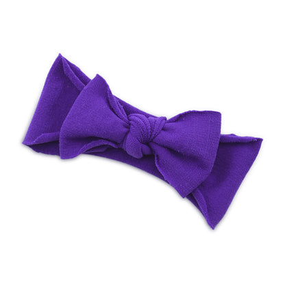 Baby Knotted Bow Headband (Solid Colour)