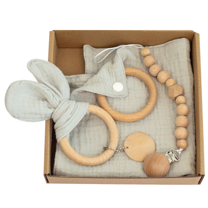 Baby Teething Toys Gift Set – Soothing, Stylish & Perfect for Newborns