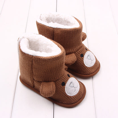 Cozy Bear Baby Booties
