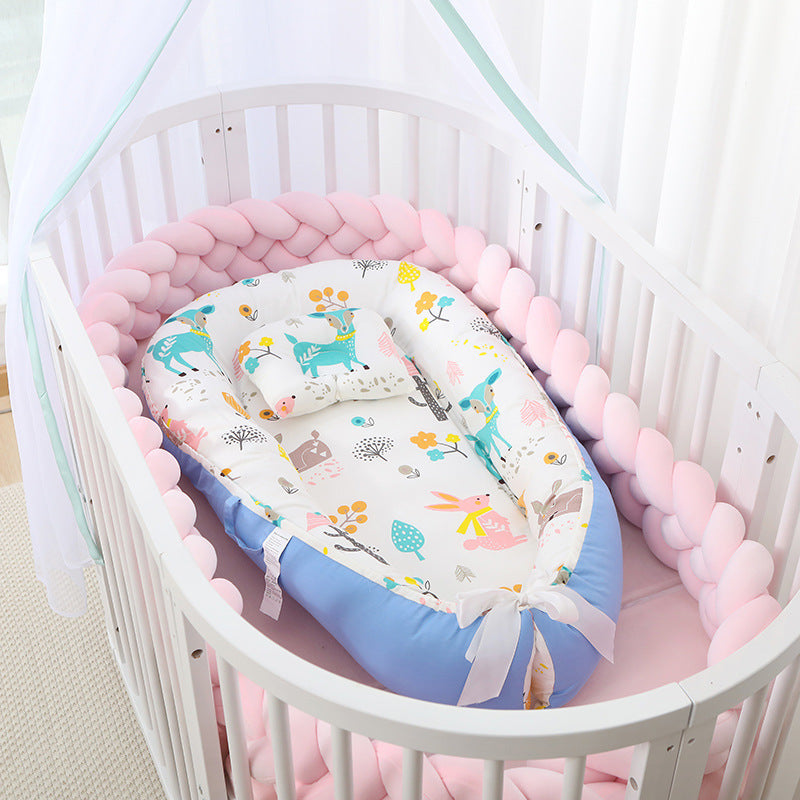 Foldable Removable And Washable Portable Anti-pressure Baby Bed In Bed Bionic Off