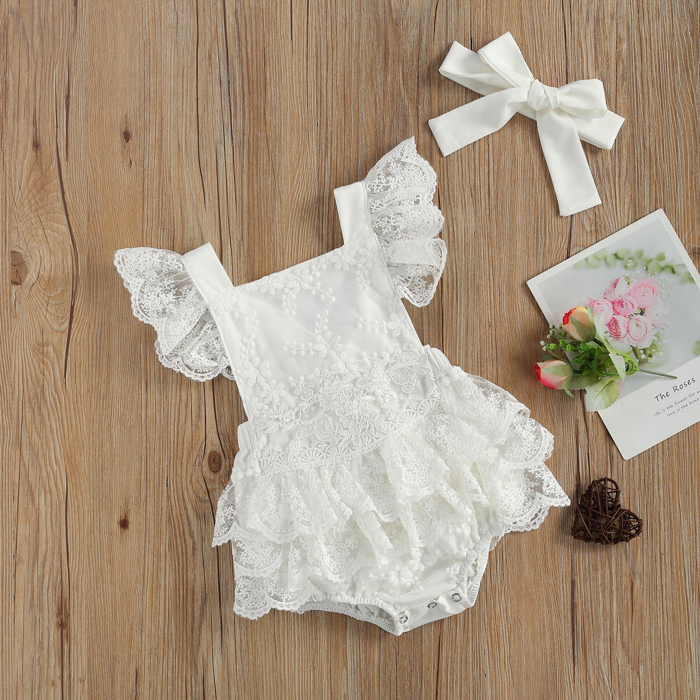 Lace Baby Romper