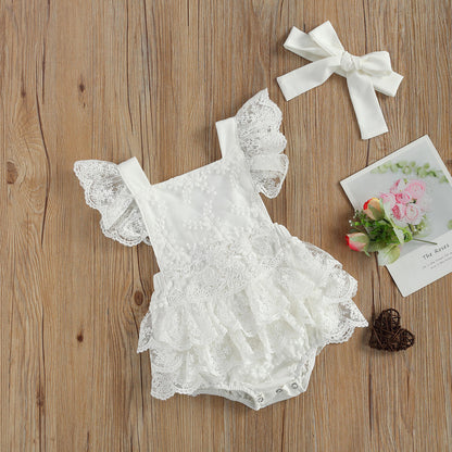 Lace Baby Romper