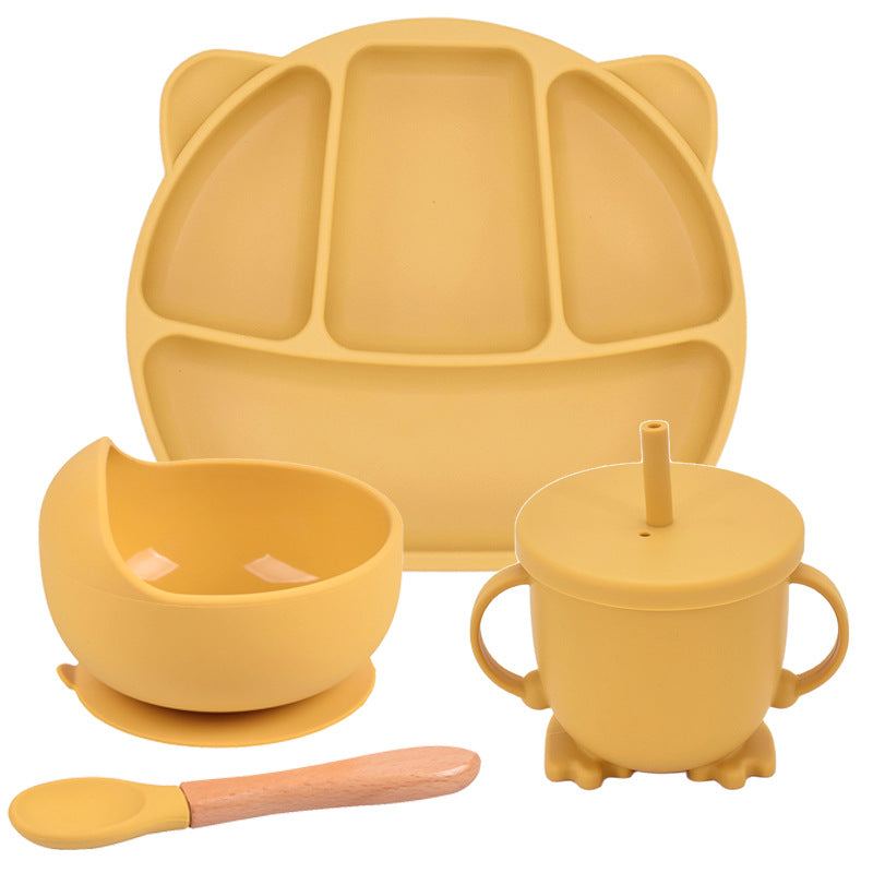 Silicone Suction Divided Dinner Plate Set
