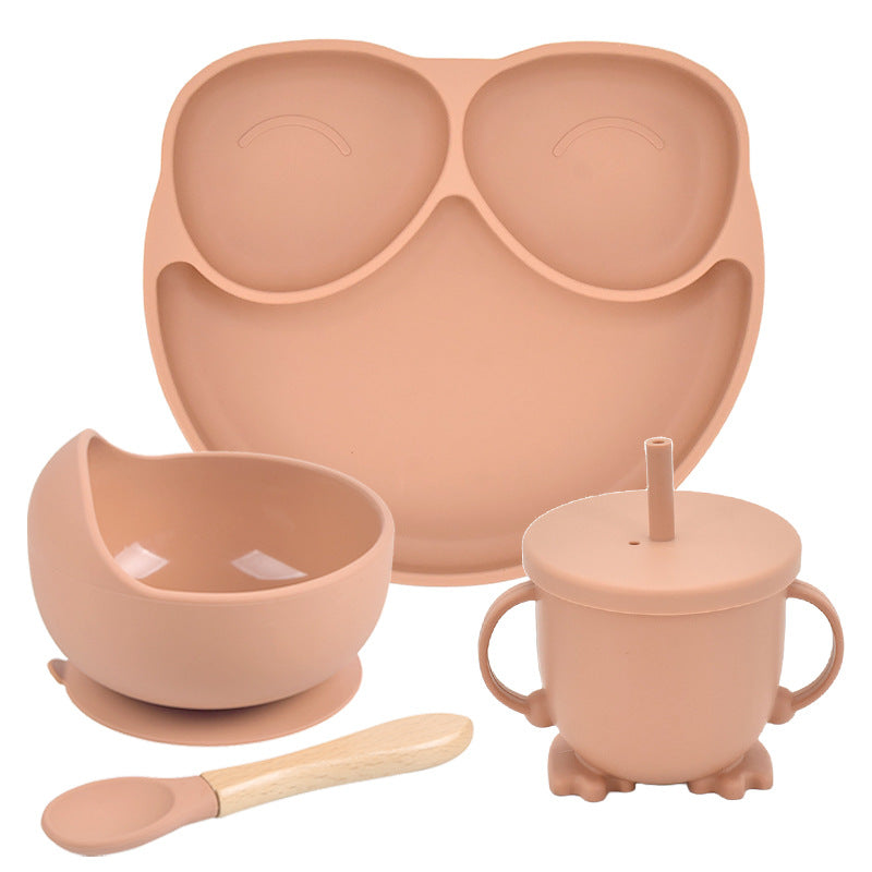 Silicone Suction Divided Dinner Plate Set