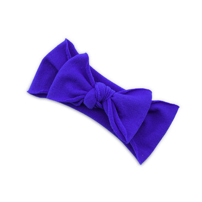 Baby Knotted Bow Headband (Solid Colour)