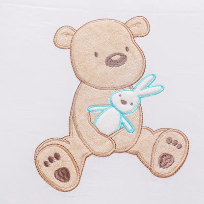 Baby Bear And Rabbit Blue Bed Fence