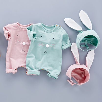 Baby Long Sleeve Cotton Flannel Romper (Unisex)