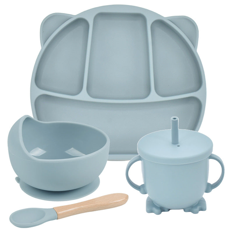 Silicone Suction Divided Dinner Plate Set