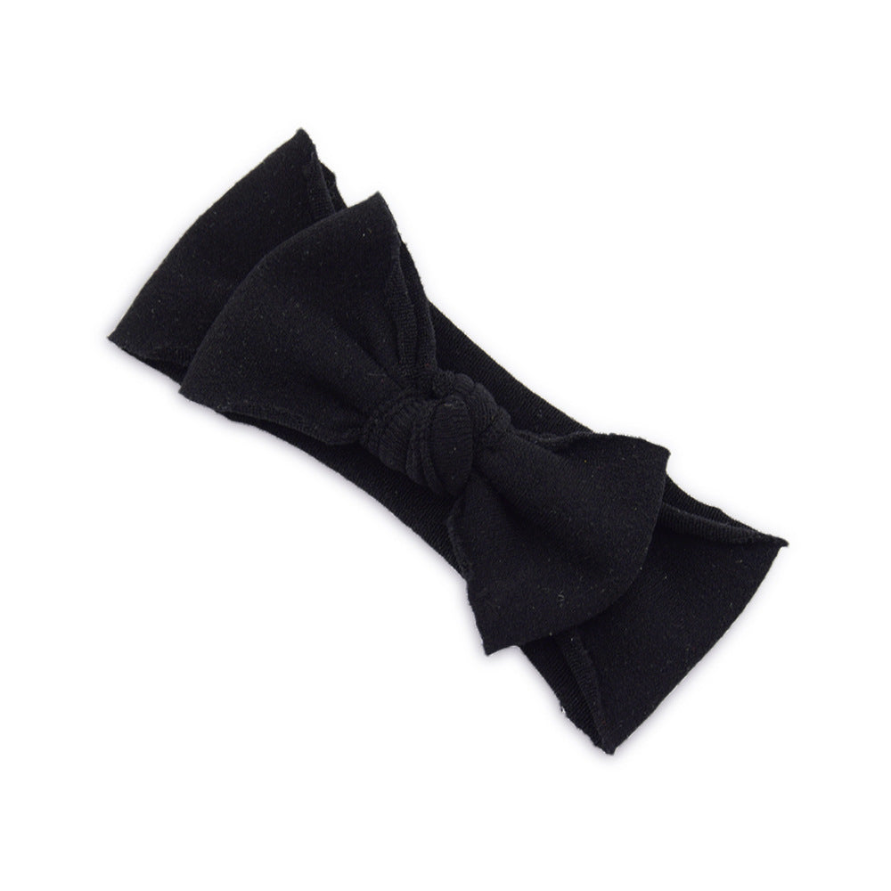 Baby Knotted Bow Headband (Solid Colour)