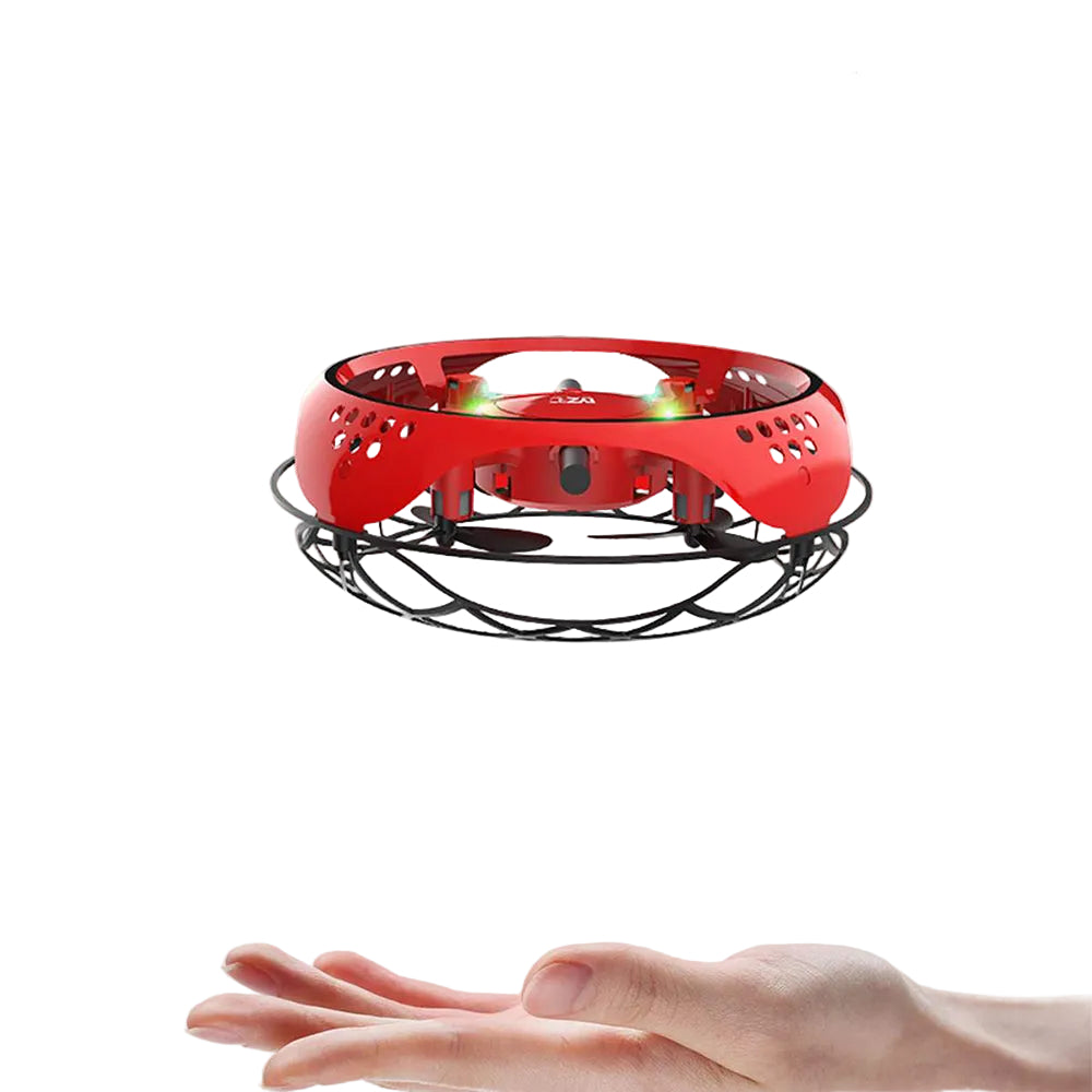 Red handheld aircraft with ELF branding on a white background