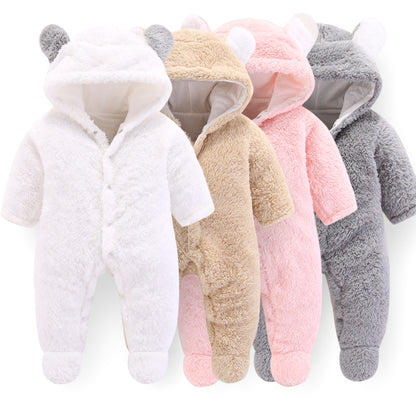 Teddy Bear Winter Baby Jumpsuit
