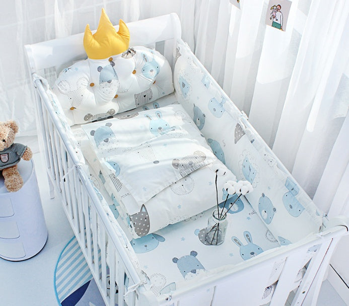 Pure Cotton 5-Piece Baby Crib Bedding Set – Soft, Safe & Dreamy Comfort