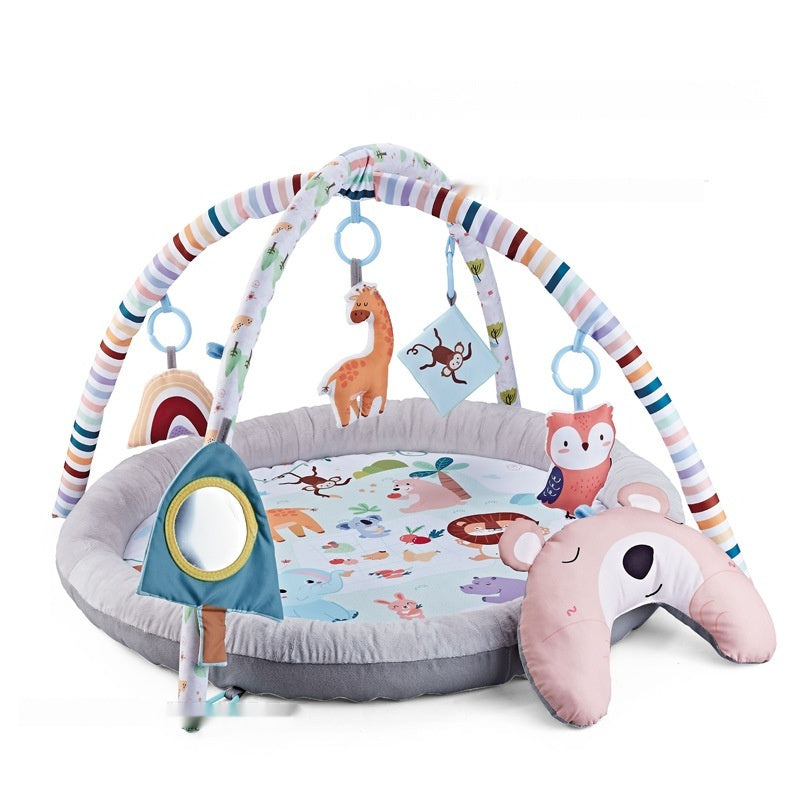 BabyBlush Deluxe Fence Game Mat – Soft Play Gym & In-Bed Activity Nest