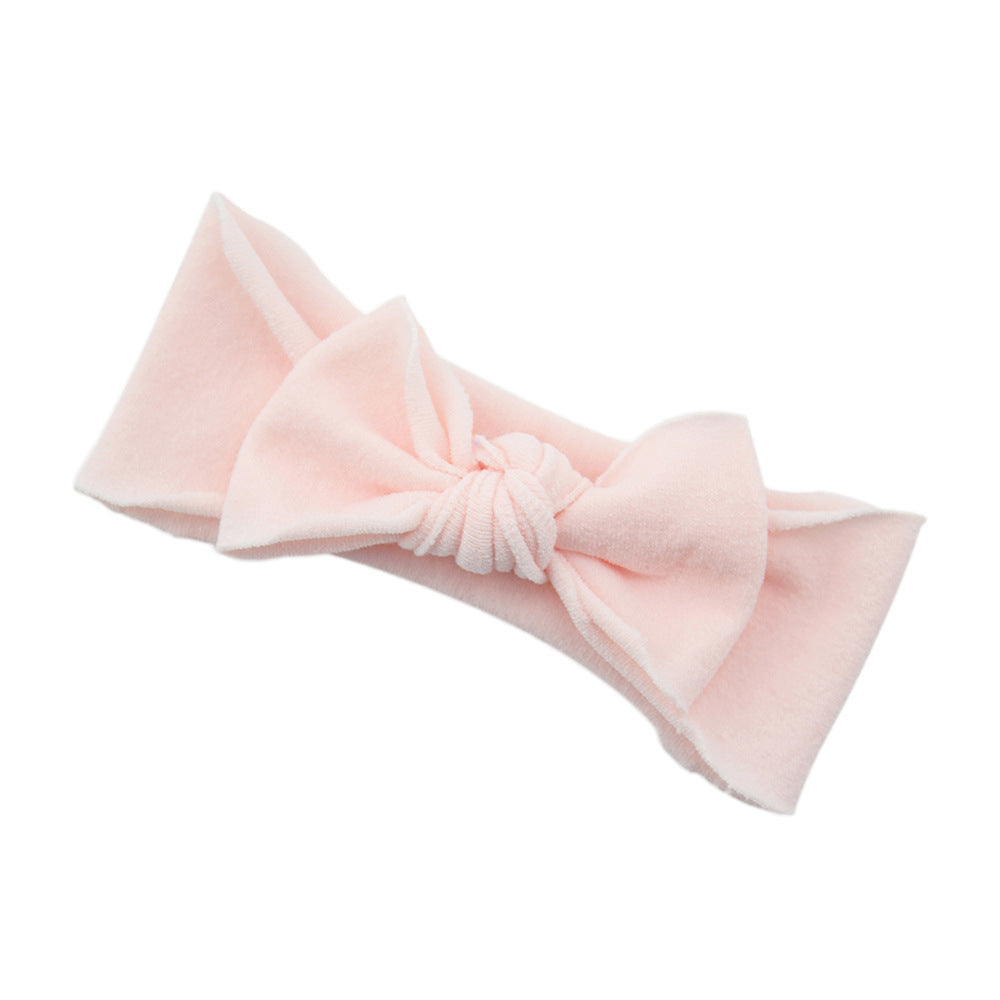 Baby Knotted Bow Headband (Solid Colour)