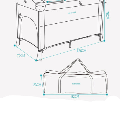 Multifunctional Baby Crib & Travel Cot