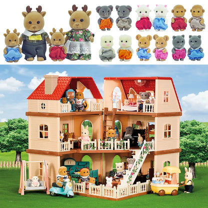 Forest Family Dream Dollhouse Villa – 3-Storey Playset