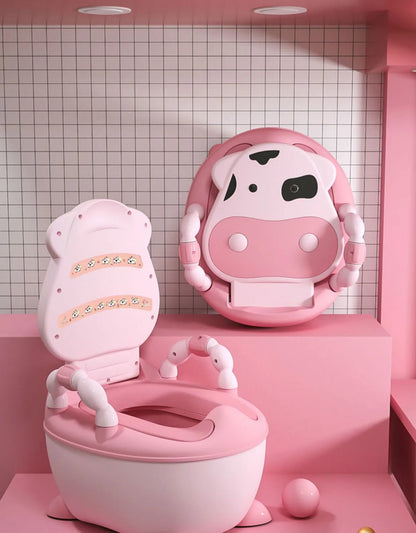 1-6 Years Old Children's Pot Cute Baby Toilet Seat Easy to Clean Baby Potty Portable Stool Boys And Girls Safe Trainer Seat WC