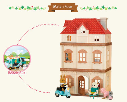 Forest Family Dream Dollhouse Villa – 3-Storey Playset