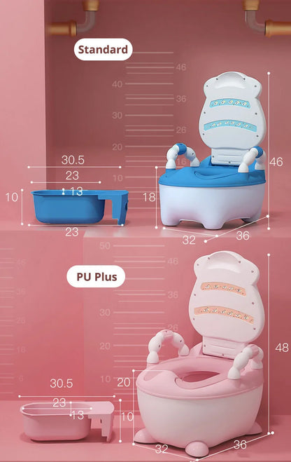 1-6 Years Old Children's Pot Cute Baby Toilet Seat Easy to Clean Baby Potty Portable Stool Boys And Girls Safe Trainer Seat WC