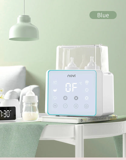 Baby Bottle Warmer & Bottle Sterilizer, Double Bottle Warmer for Breast Milk, LCD Display Accurate Temperature Control