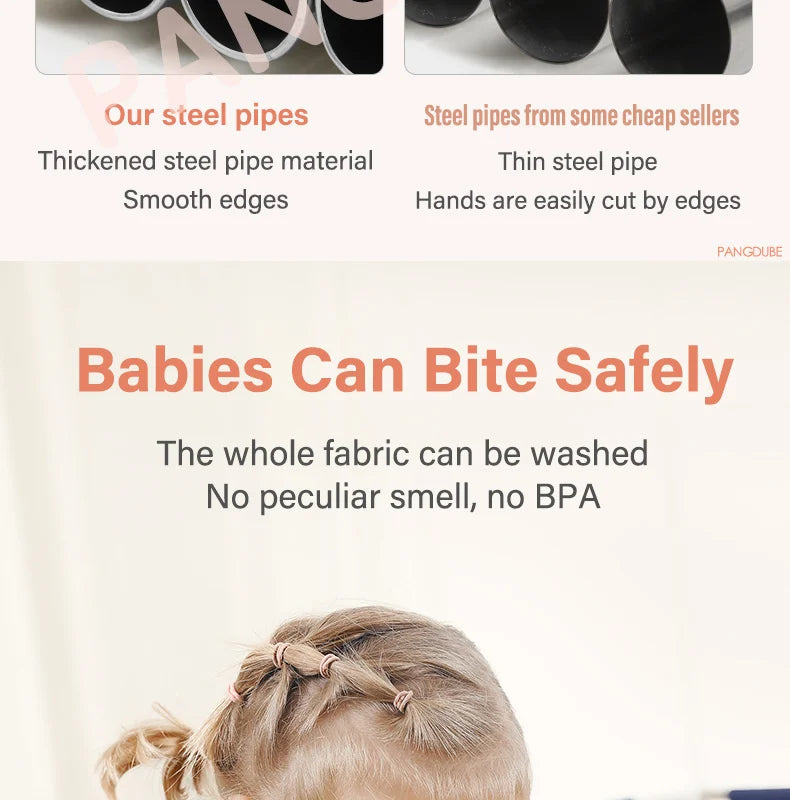 PANGDUBE Baby Playpen for Children Play Area Baby Playground 6 Month~6 Years Old Kids Ball Pit Playpen Indoor Baby Safety Fence