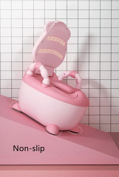 1-6 Years Old Children's Pot Cute Baby Toilet Seat Easy to Clean Baby Potty Portable Stool Boys And Girls Safe Trainer Seat WC