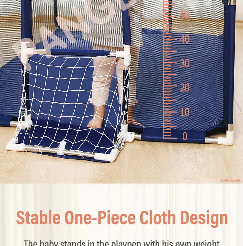 PANGDUBE Baby Playpen for Children Play Area Baby Playground 6 Month~6 Years Old Kids Ball Pit Playpen Indoor Baby Safety Fence