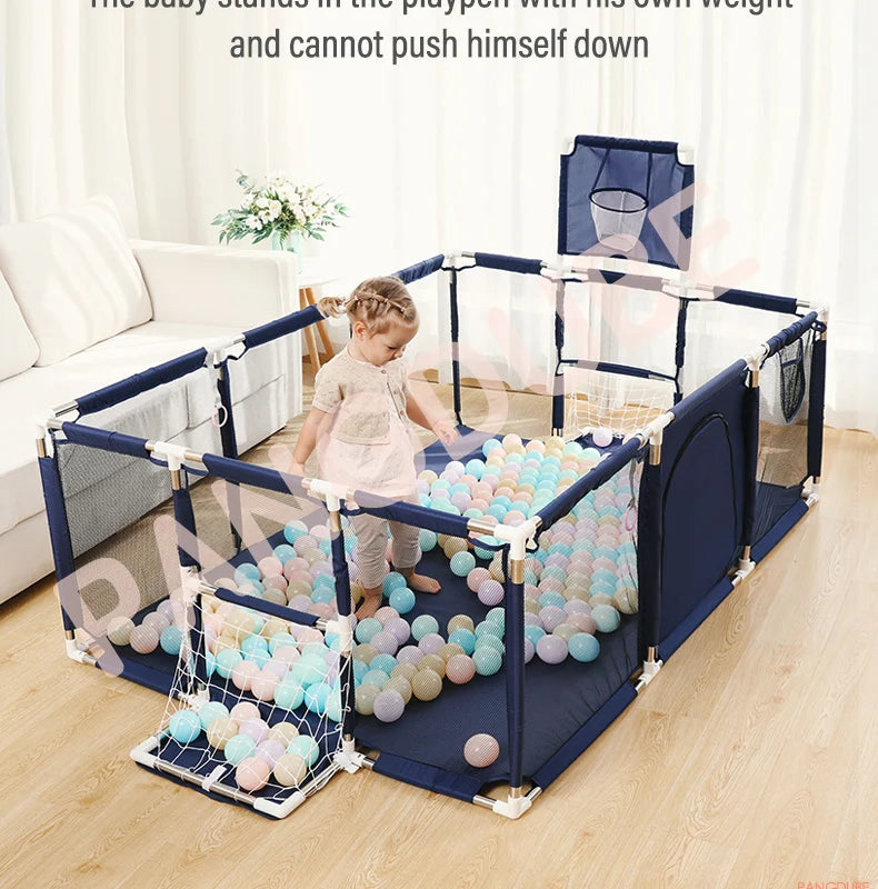 PANGDUBE Baby Playpen for Children Play Area Baby Playground 6 Month~6 Years Old Kids Ball Pit Playpen Indoor Baby Safety Fence