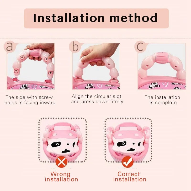 1-6 Years Old Children's Pot Cute Baby Toilet Seat Easy to Clean Baby Potty Portable Stool Boys And Girls Safe Trainer Seat WC