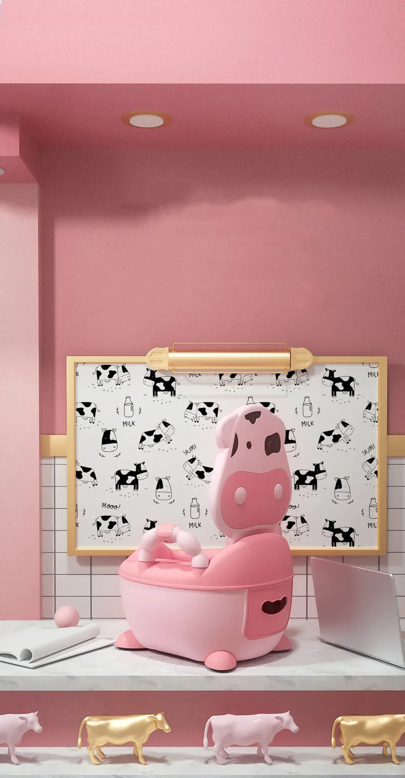 1-6 Years Old Children's Pot Cute Baby Toilet Seat Easy to Clean Baby Potty Portable Stool Boys And Girls Safe Trainer Seat WC