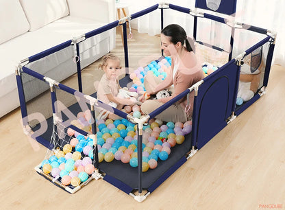 PANGDUBE Baby Playpen for Children Play Area Baby Playground 6 Month~6 Years Old Kids Ball Pit Playpen Indoor Baby Safety Fence