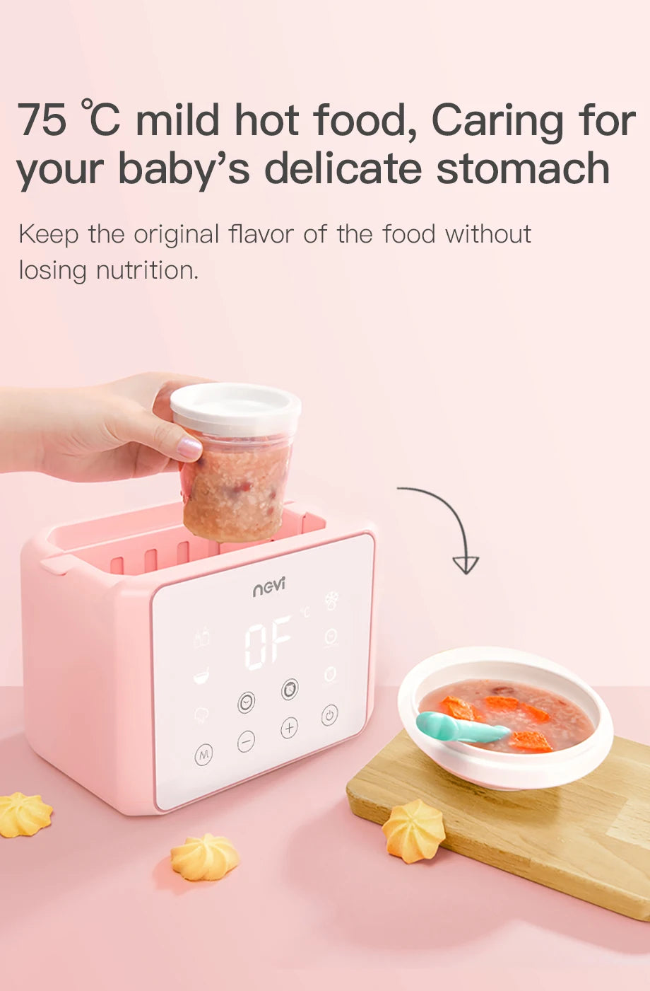 Baby Bottle Warmer & Bottle Sterilizer, Double Bottle Warmer for Breast Milk, LCD Display Accurate Temperature Control