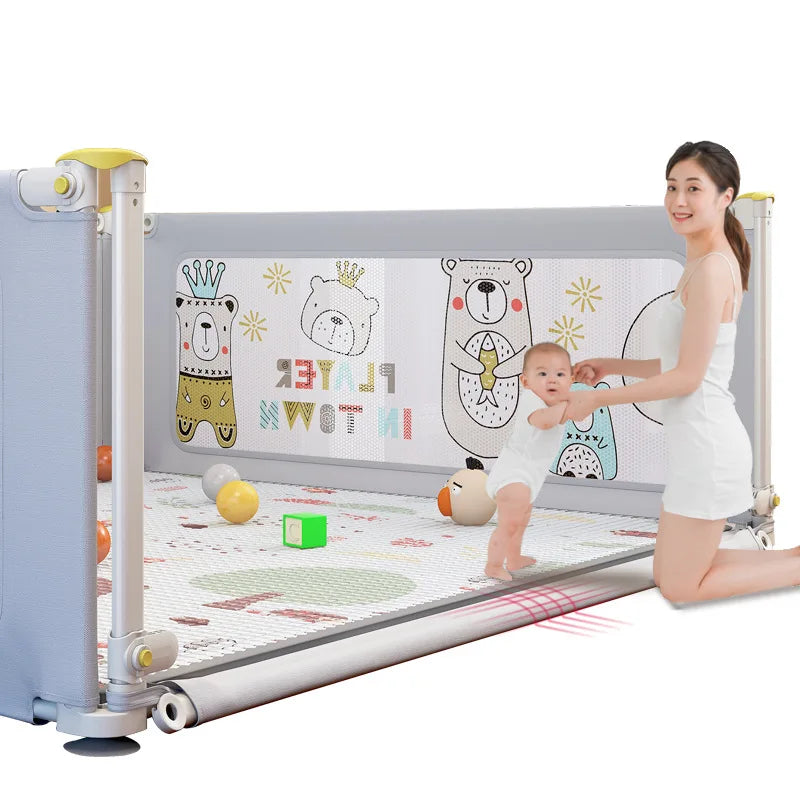 BabyBlush Liftable Baby Playpen with Anti-Collision Panels (no mat)