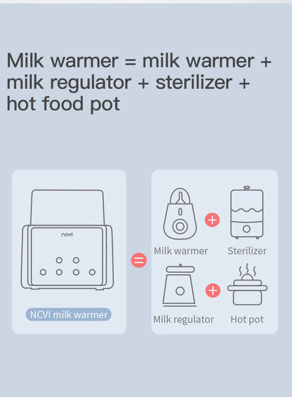 Baby Bottle Warmer & Bottle Sterilizer, Double Bottle Warmer for Breast Milk, LCD Display Accurate Temperature Control