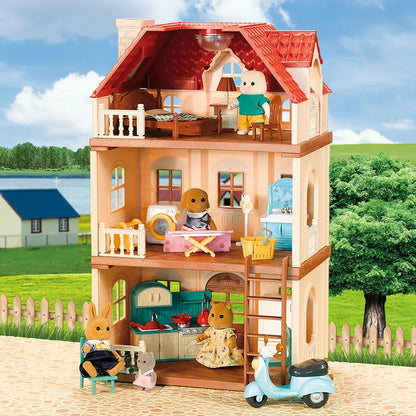 Forest Family Dream Dollhouse Villa – 3-Storey Playset