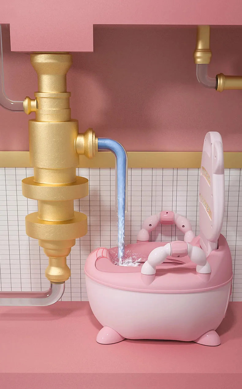 1-6 Years Old Children's Pot Cute Baby Toilet Seat Easy to Clean Baby Potty Portable Stool Boys And Girls Safe Trainer Seat WC