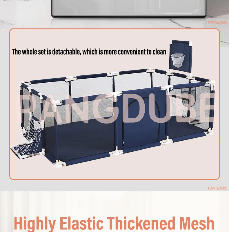 PANGDUBE Baby Playpen for Children Play Area Baby Playground 6 Month~6 Years Old Kids Ball Pit Playpen Indoor Baby Safety Fence