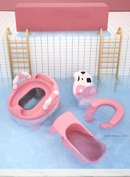 1-6 Years Old Children's Pot Cute Baby Toilet Seat Easy to Clean Baby Potty Portable Stool Boys And Girls Safe Trainer Seat WC