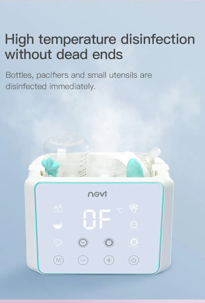 Baby Bottle Warmer & Bottle Sterilizer, Double Bottle Warmer for Breast Milk, LCD Display Accurate Temperature Control