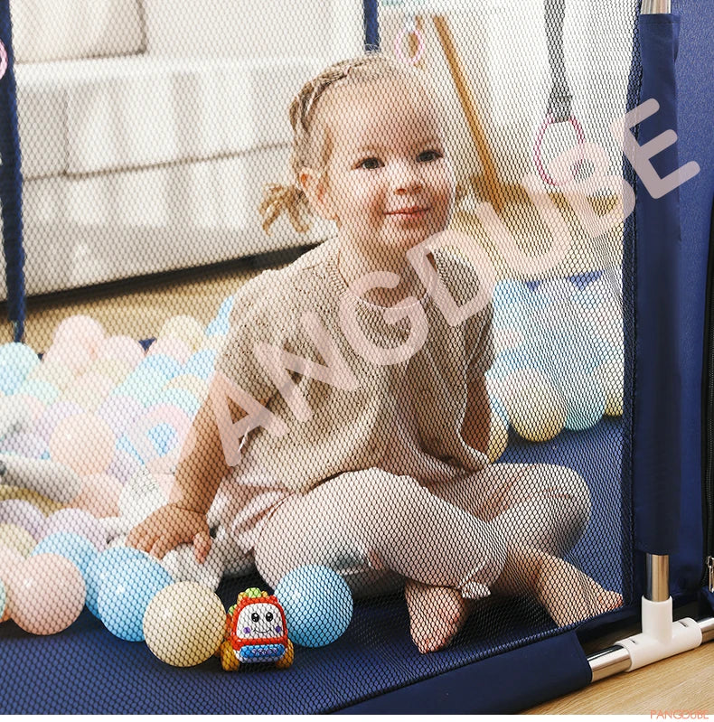 PANGDUBE Baby Playpen for Children Play Area Baby Playground 6 Month~6 Years Old Kids Ball Pit Playpen Indoor Baby Safety Fence